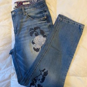 Vintage America Embroidered Bestie Jeans Size 12